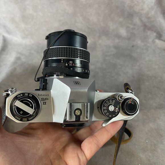 Pentax Spotmatic 35mm SLR Film Camera with Super Takumar lens & Wide Angel Lens - Picture 16 of 16